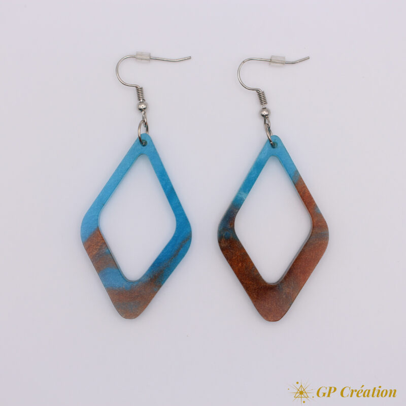 Boucles d'oreilles en résine – Image 2