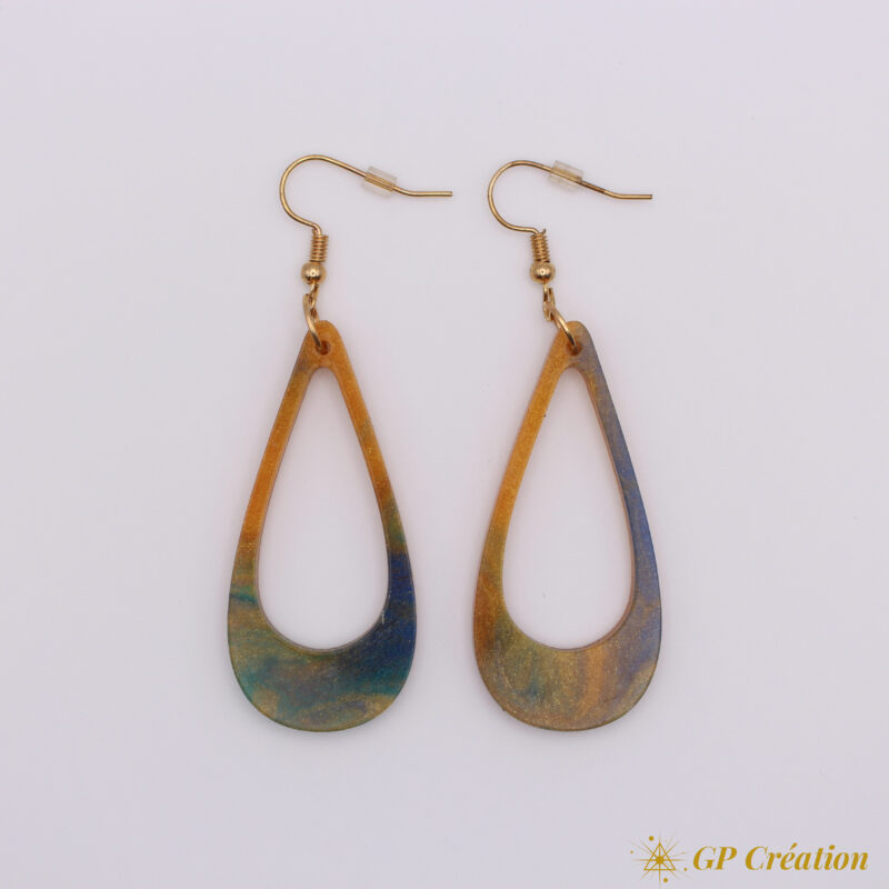 Boucles d'oreilles en résine – Image 2