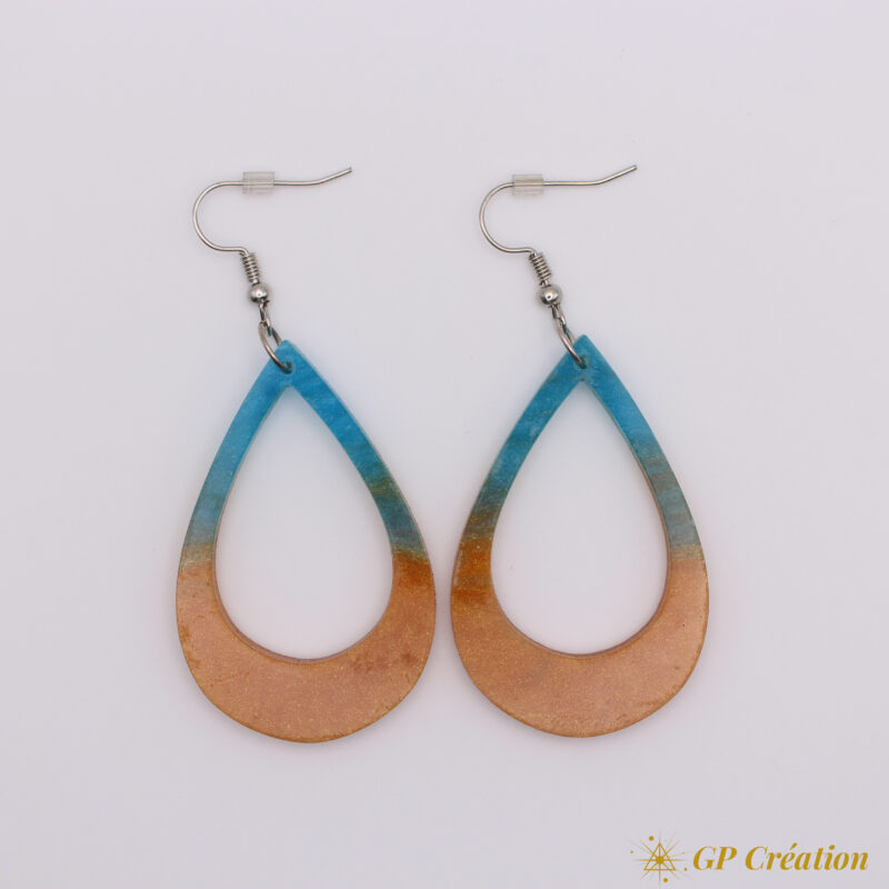 Boucles d'oreilles en résine – Image 2