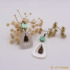 Boucles d'oreilles en bois et acrylique