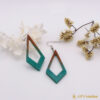 Boucles d'oreilles en résine
