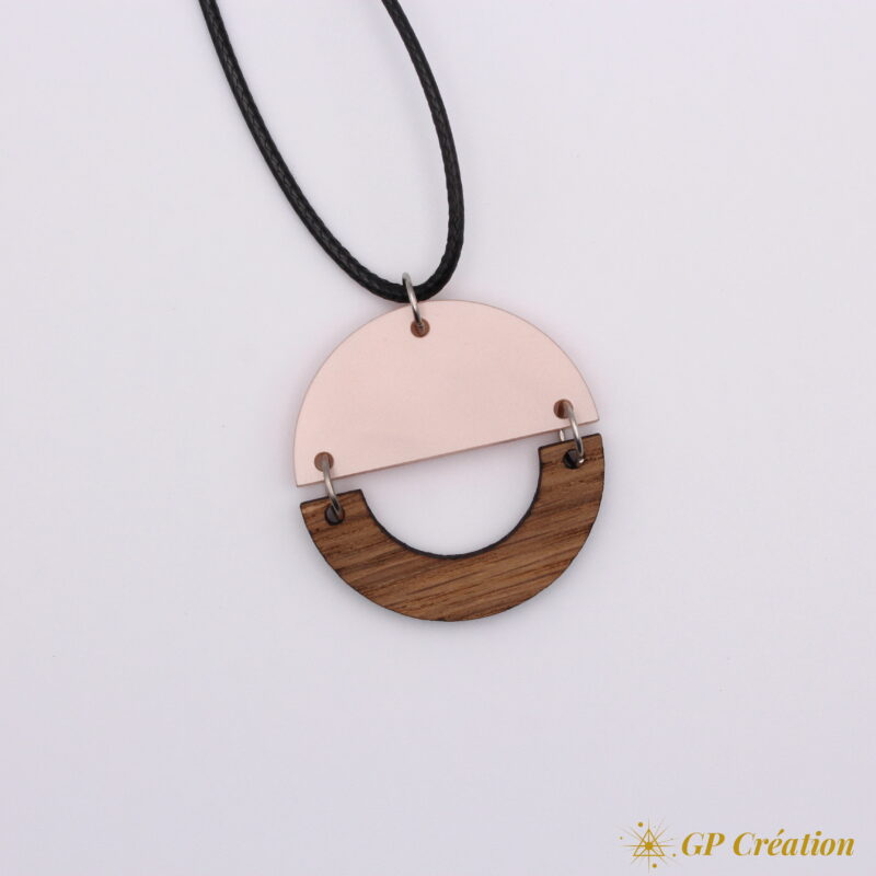 Collier en bois et acrylique – Image 2