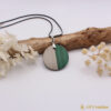 Collier "rond" en marqueterie de paille